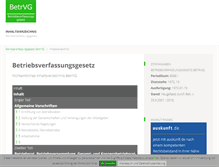 Tablet Screenshot of betriebsverfassungsgesetz.net